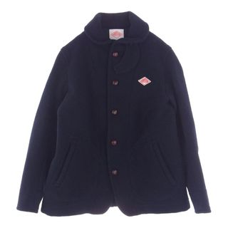 DANTON - Danton ダントン ジャケット ROUND COLLAR JACKET ラウンド カラー ウールモッサ ショールカラー ジャケット ネイビー系 40【中古】