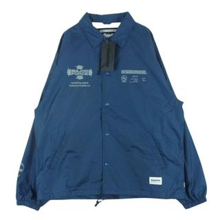 NEIGHBORHOOD ネイバーフッド 23AW 232TSMFN-JKM01S NH X MAJOR FORCE WINDBREAKER JACKET ウィンドブレーカー コーチ ジャケット ネイビー系 L【美品】【中古】