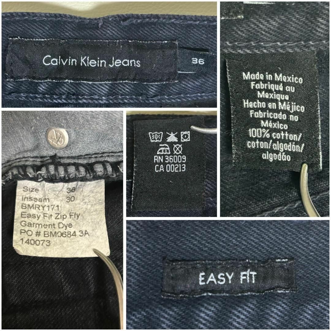 Calvin Klein(カルバンクライン)のCalvin Klein カルバンクライン W36 ブラックデニム 黒 8747 メンズのパンツ(デニム/ジーンズ)の商品写真