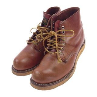 レッドウィング(REDWING)のRED WING レッドウィング ブーツ 8166 半円犬タグ 6inch CLASSIC PLAIN TOE クラシック プレーントゥ ブーツ ブラウン系 US7D【中古】(ブーツ)