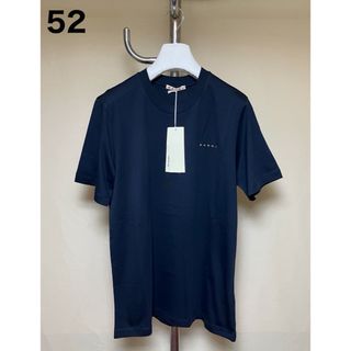 マルニ(MARNI)の新品 52 23aw MARNI 胸ミニロゴ Tシャツ ネイビー 6086(Tシャツ/カットソー(半袖/袖なし))