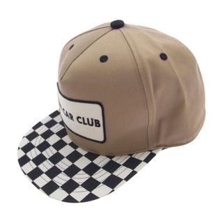 WEIRDO ウィアード キャップ TIN CAR CLUB CAP チェッカー バイザー キャップ ベージュ系【中古】(その他)