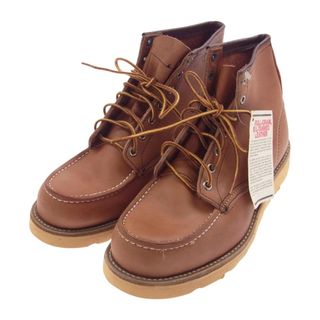 レッドウィング(REDWING)のRED WING レッドウィング ブーツ 875-1 デットストック USA製 アイリッシュセッター 80s~90s カンヌキ無 犬タグ モックトゥ ブーツ ライトブラウン系 9E【中古】(ブーツ)