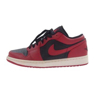 NIKE AIR JORDAN ナイキ ジョーダン スニーカー 553558-606 AJ1 Low Varsity Red ローカット スニーカー ブラック系 レッド系 27.5cm【中古】(スニーカー)