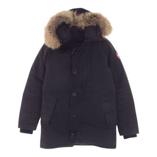 CANADA GOOSE - CANADA GOOSE カナダグース ダウンジャケット 3438JM サザビーリーグタグ JASPER PARKA ジャスパー パーカ ファー付き ダウン ジャケット ブラック系 S【中古】