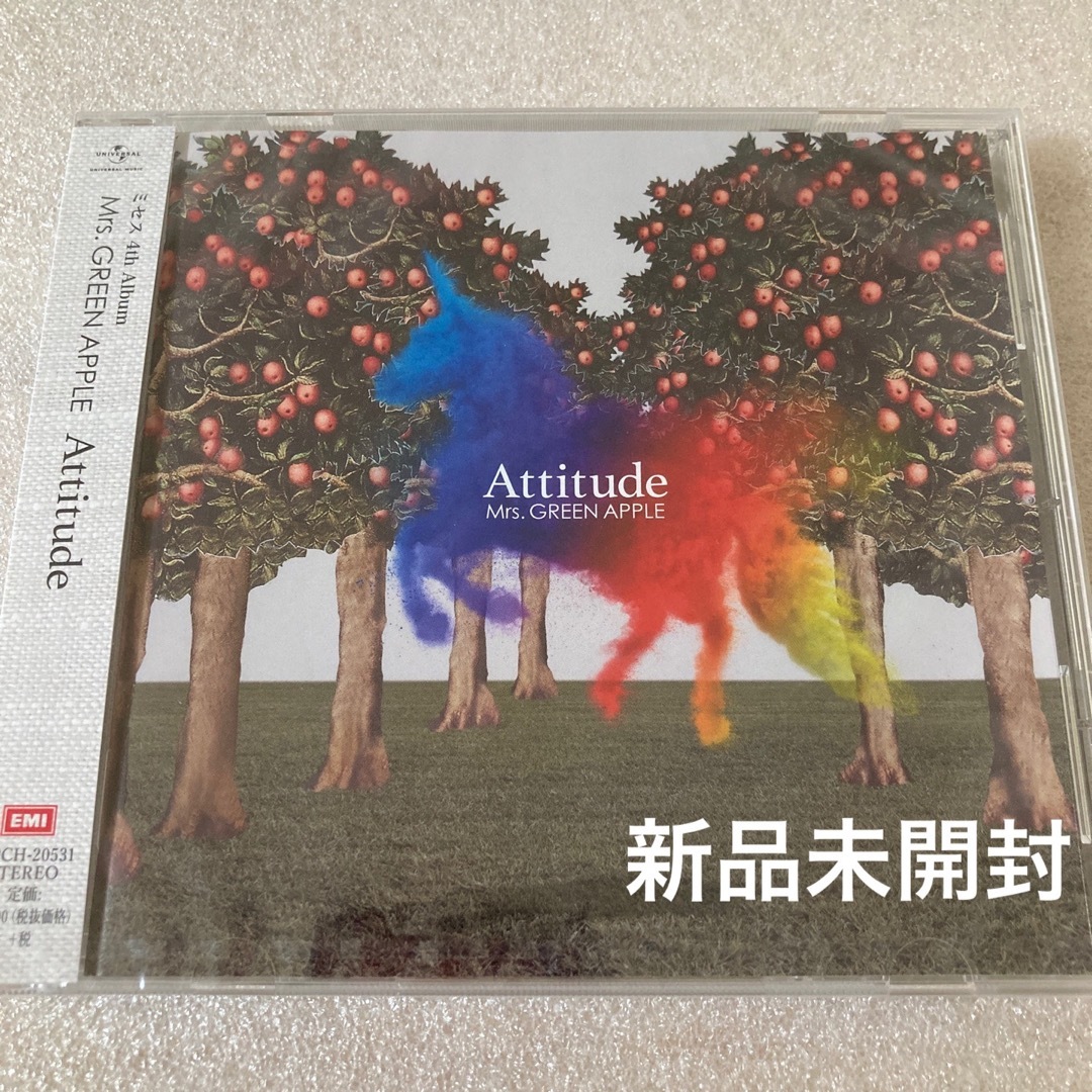 新品未開封 Mrs. GREEN APPLE Attitude 通常盤 CD エンタメ/ホビーのCD(ポップス/ロック(邦楽))の商品写真