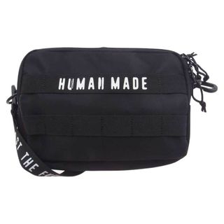 ヒューマンメイド(HUMAN MADE)のHUMAN MADE ヒューマンメイド ショルダーバッグ Military Pouch ミリタリー ポーチ ショルダー バッグ ブラック系【美品】【中古】(ショルダーバッグ)