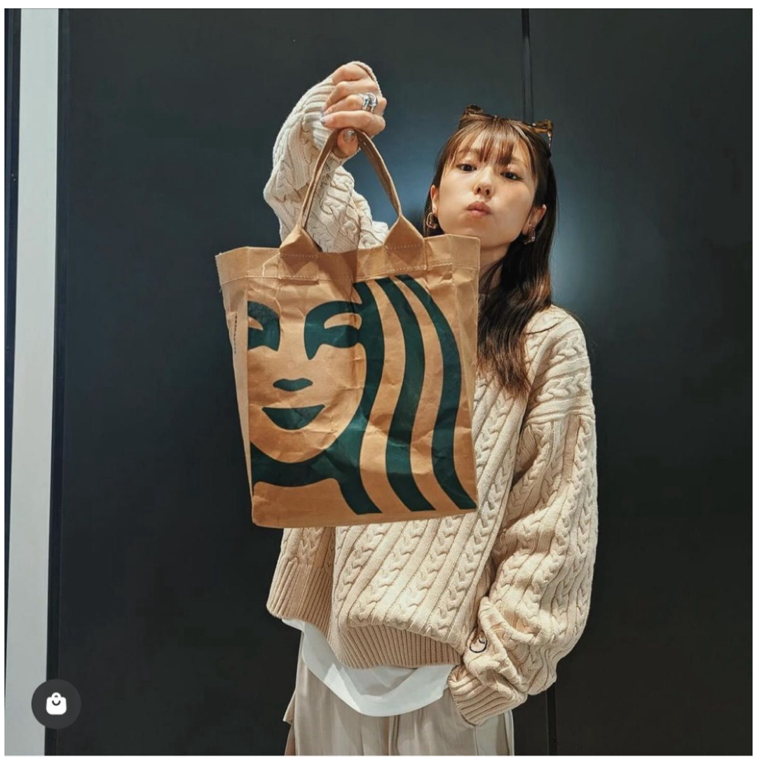 Starbucks(スターバックス)の早いもの勝ち‼️スタバ❤️クラフトペーパーバッグS  新品 レディースのバッグ(エコバッグ)の商品写真