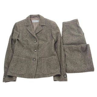 マックスマーラ(Max Mara)のMAX MARA マックスマーラ スーツ ツイード 3B テーラードジャケット ロングスカート セットアップ スーツ グレー系 JP40【中古】(その他)