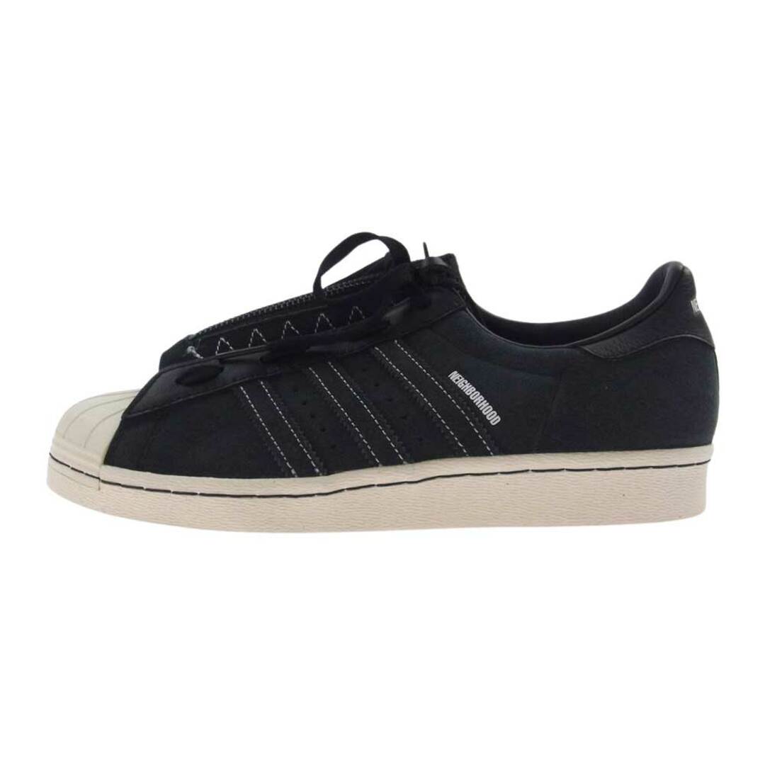 NEIGHBORHOOD(ネイバーフッド)のNEIGHBORHOOD ネイバーフッド スニーカー × adidas アディダス 779001 SUPERSTAR スーパースター 80S BLACK & GARGO ブラック カーゴ スニーカー ブラック系 26.5【極上美品】【中古】 メンズの靴/シューズ(スニーカー)の商品写真