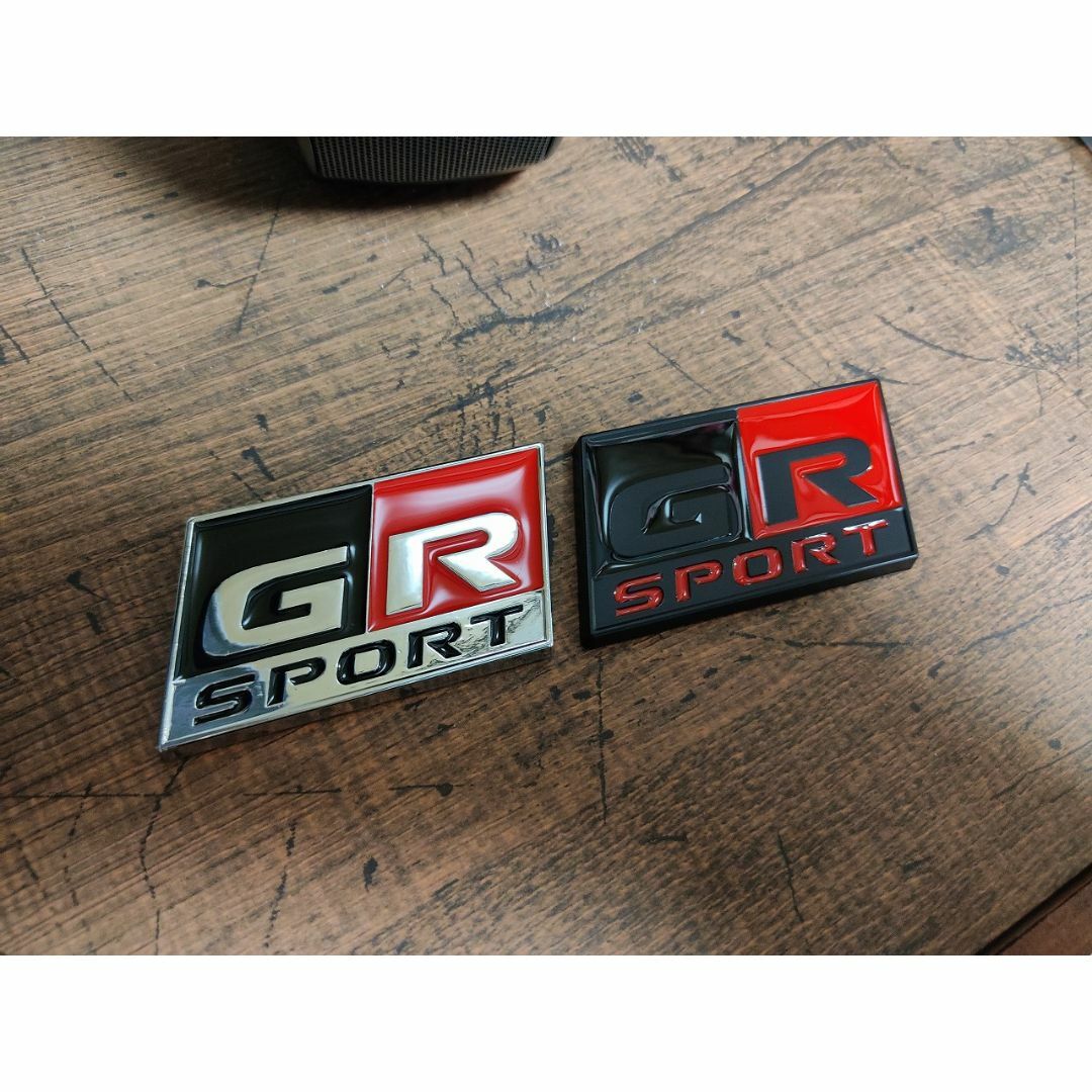 全色再入荷♪（2個セット）トヨタ高品質 GR SPORTS エンブレム I（大） 自動車/バイクの自動車(車外アクセサリ)の商品写真