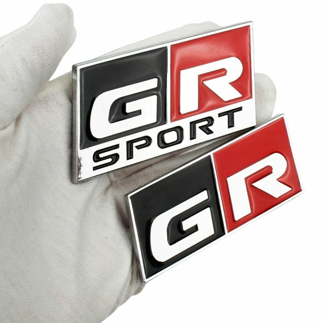 全色再入荷♪（2個セット）トヨタ高品質 GR SPORTS エンブレム I（大） 自動車/バイクの自動車(車外アクセサリ)の商品写真