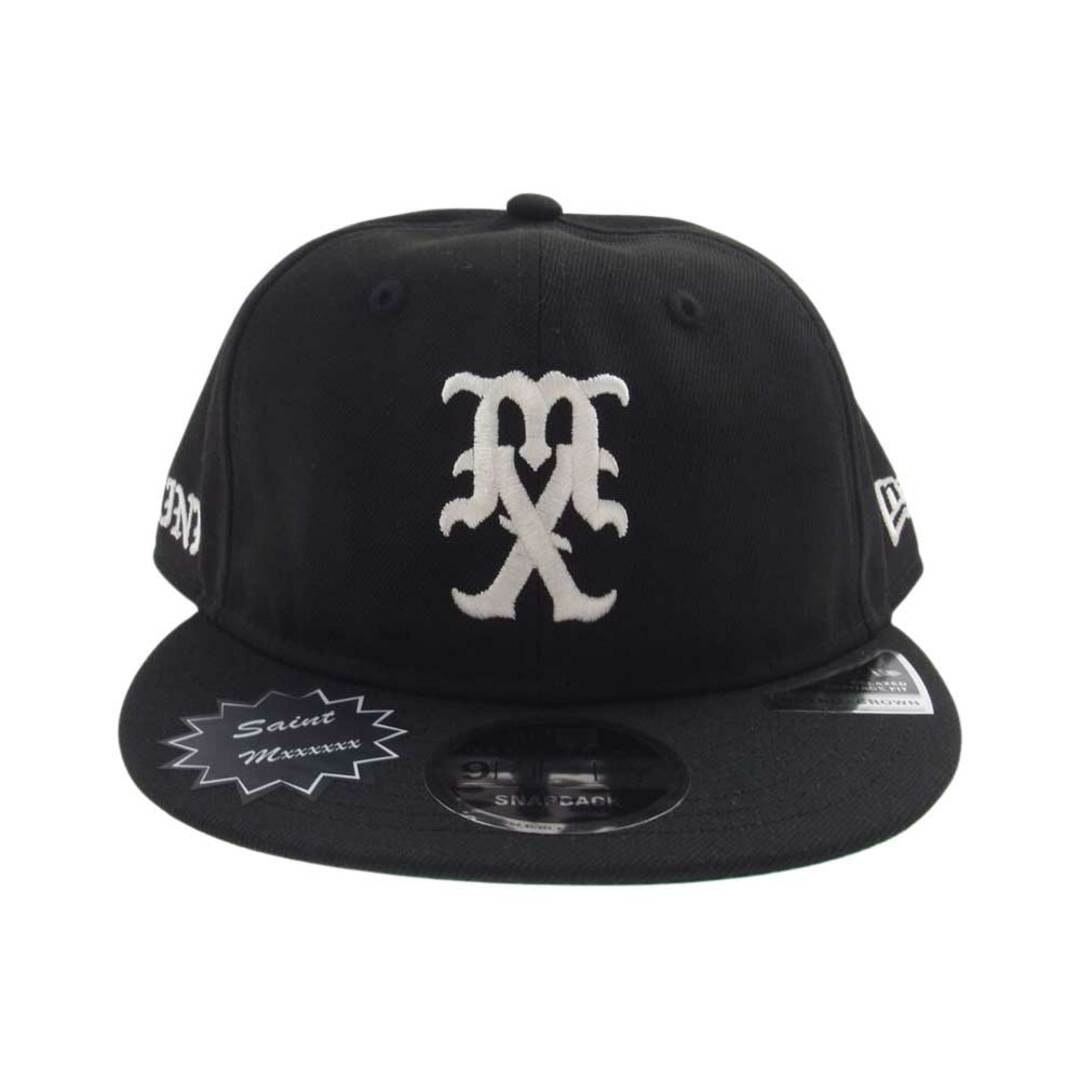 SAINT MICHAEL セントマイケル キャップ 24ss SM-YS8-0000-C56 × New Era NE CAP MX SAINT Mxxxxxx ニューエラ キャップ ブラック系【新古品】【未使用】【中古】 メンズの帽子(その他)の商品写真