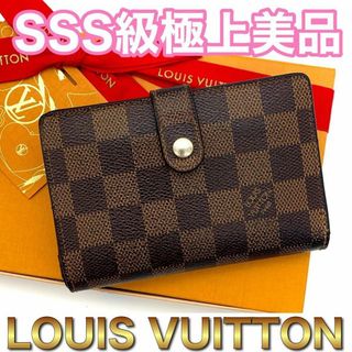 LOUIS VUITTON - ルイヴィトン ヴィエノワ がま口 ダミエ コンパクト　財布　D96