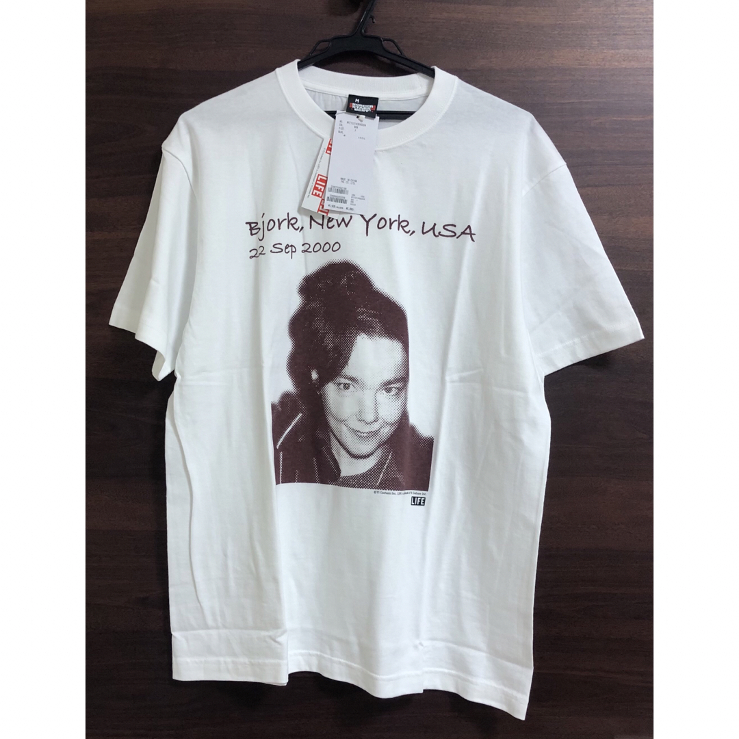 mystic(ミスティック)の未使用タグ付 mystic LIFE✖️Bjork Tシャツ ビョーク メンズのトップス(Tシャツ/カットソー(半袖/袖なし))の商品写真