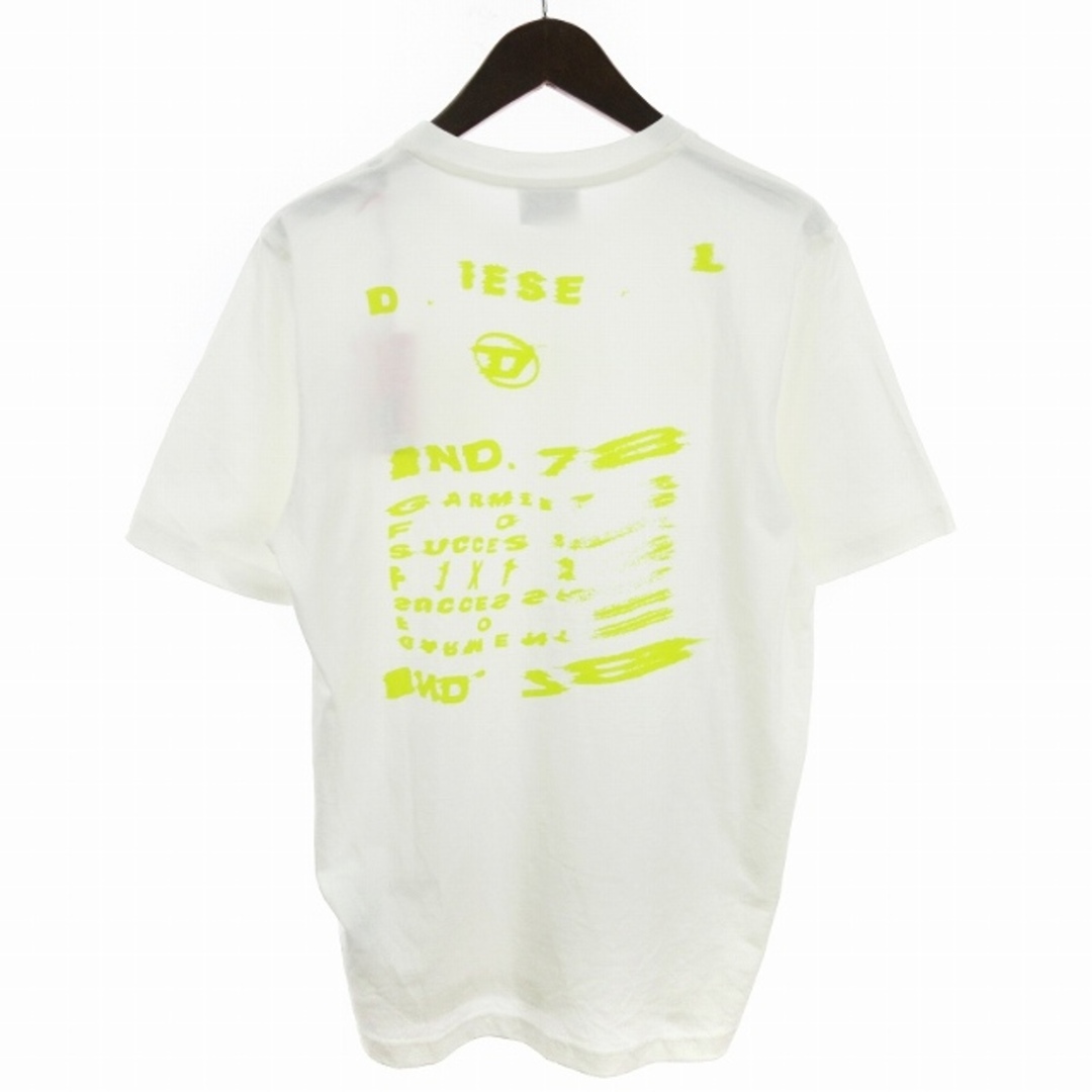 DIESEL(ディーゼル)のディーゼル タグ付き Tシャツ カットソー 半袖 ロゴ アイボリー S ■SM メンズのトップス(Tシャツ/カットソー(半袖/袖なし))の商品写真