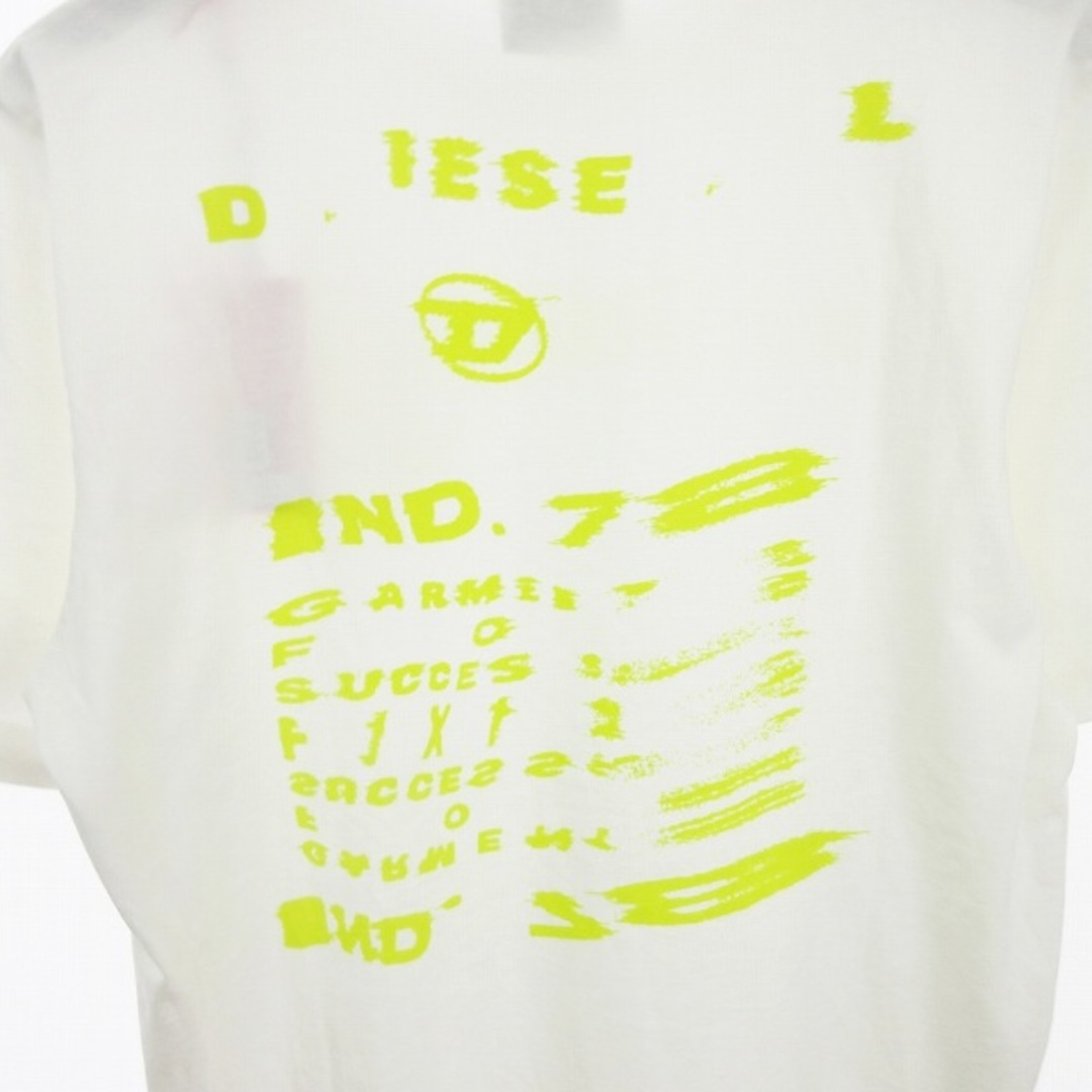 DIESEL(ディーゼル)のディーゼル タグ付き Tシャツ カットソー 半袖 ロゴ アイボリー S ■SM メンズのトップス(Tシャツ/カットソー(半袖/袖なし))の商品写真