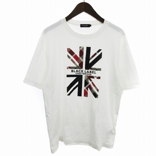 ブラックレーベルクレストブリッジ(BLACK LABEL CRESTBRIDGE)のブラックレーベルクレストブリッジ Tシャツ カットソー 半袖 プリント 白 L(Tシャツ/カットソー(半袖/袖なし))