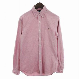 ラルフローレン(Ralph Lauren)のラルフローレン シャツ 長袖 ボタンダウン コットン 赤系 S 170/92A(シャツ)