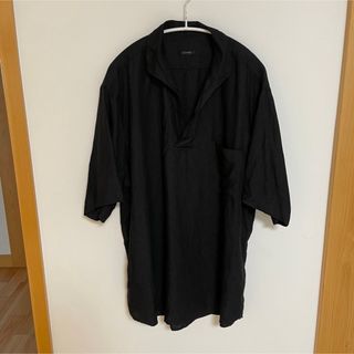 コモリ(COMOLI)のCOMOLI 23SS カナパスキッパー半袖シャツ BLACK 3(シャツ)