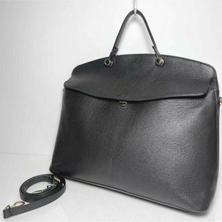 Furla - 希少 フルラ バッグ レザー 2way マイパイパー FURLA ブラック 黒