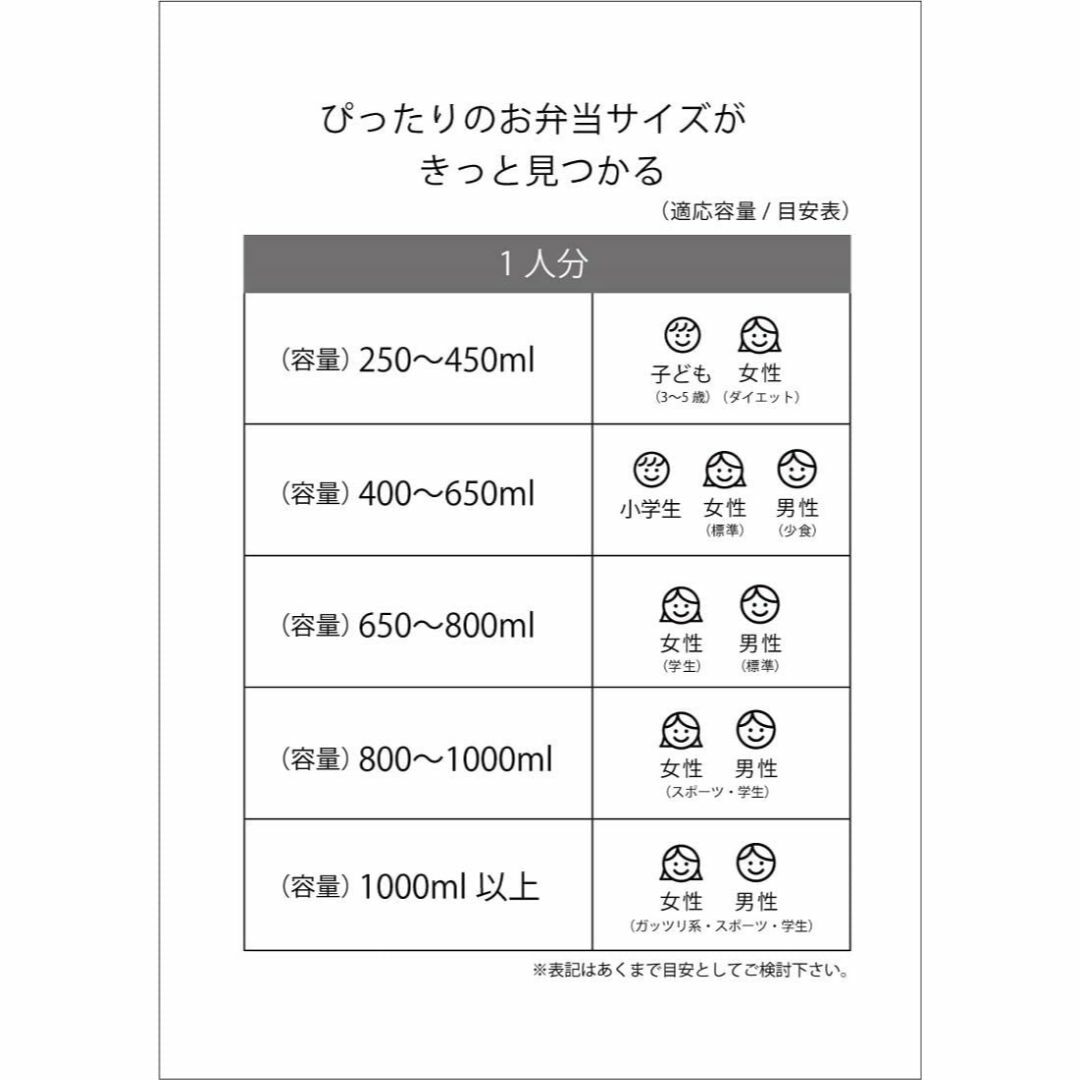 【色: ピンク】スケーター(Skater) 弁当箱 くすみピンク 650ml 4 インテリア/住まい/日用品のキッチン/食器(弁当用品)の商品写真