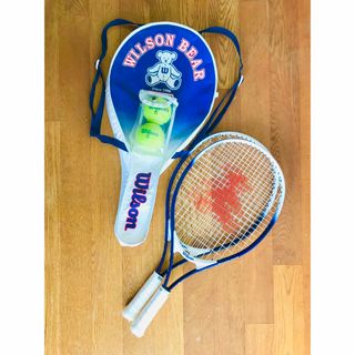 ウィルソン(wilson)の【新品】ウイルソン『ウィルソンベア ジュニアラケット2本』ハードケース&ボール付(ラケット)