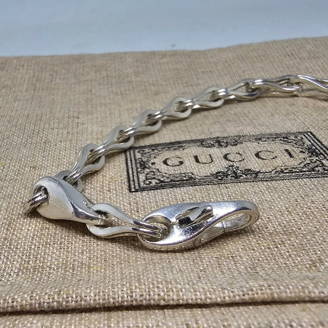 Gucci(グッチ)の【超レア廃盤品】OLD GUCCI ヴィンテージ ブレスレット メンズのアクセサリー(ブレスレット)の商品写真