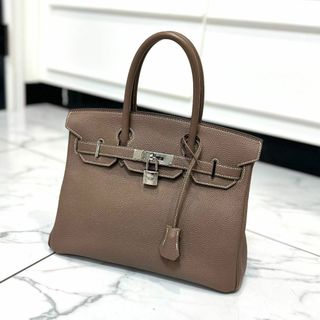 エルメス(Hermes)の美品 HERMES エルメス バーキン30 トゴ エトゥープ(ハンドバッグ)