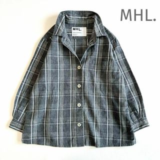 エムエイチエル(MHL.)のMHL. コットンリネンシャツ グレー(シャツ/ブラウス(長袖/七分))