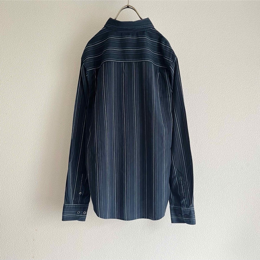 古着 “BKE” Multi Stripe L/S Shirt / ネイビー メンズのトップス(シャツ)の商品写真