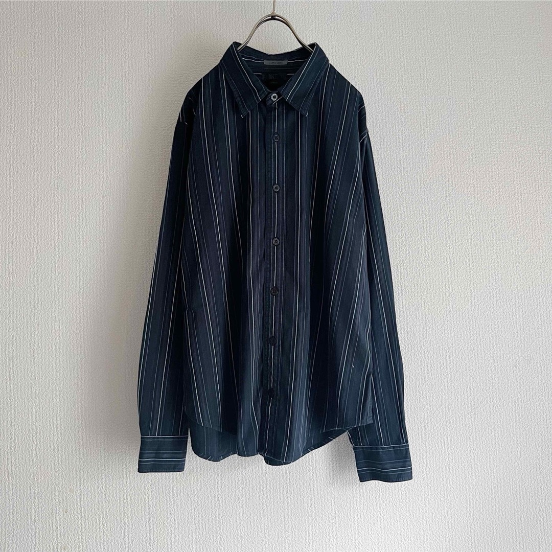 古着 “BKE” Multi Stripe L/S Shirt / ネイビー メンズのトップス(シャツ)の商品写真