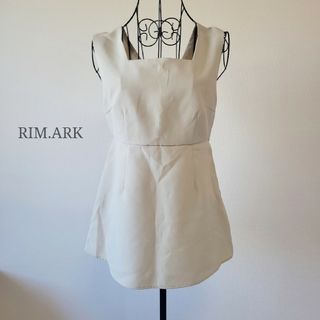 リムアーク(RIM.ARK)のリムアーク バックVトップス 洗える 日本製 2(M) キャミソール(カットソー(半袖/袖なし))