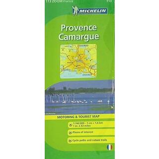 Michelin ZOOM France: Provence  Camargue Map 113  Maps/Zoom  Michelin   English and French Edition(洋書)