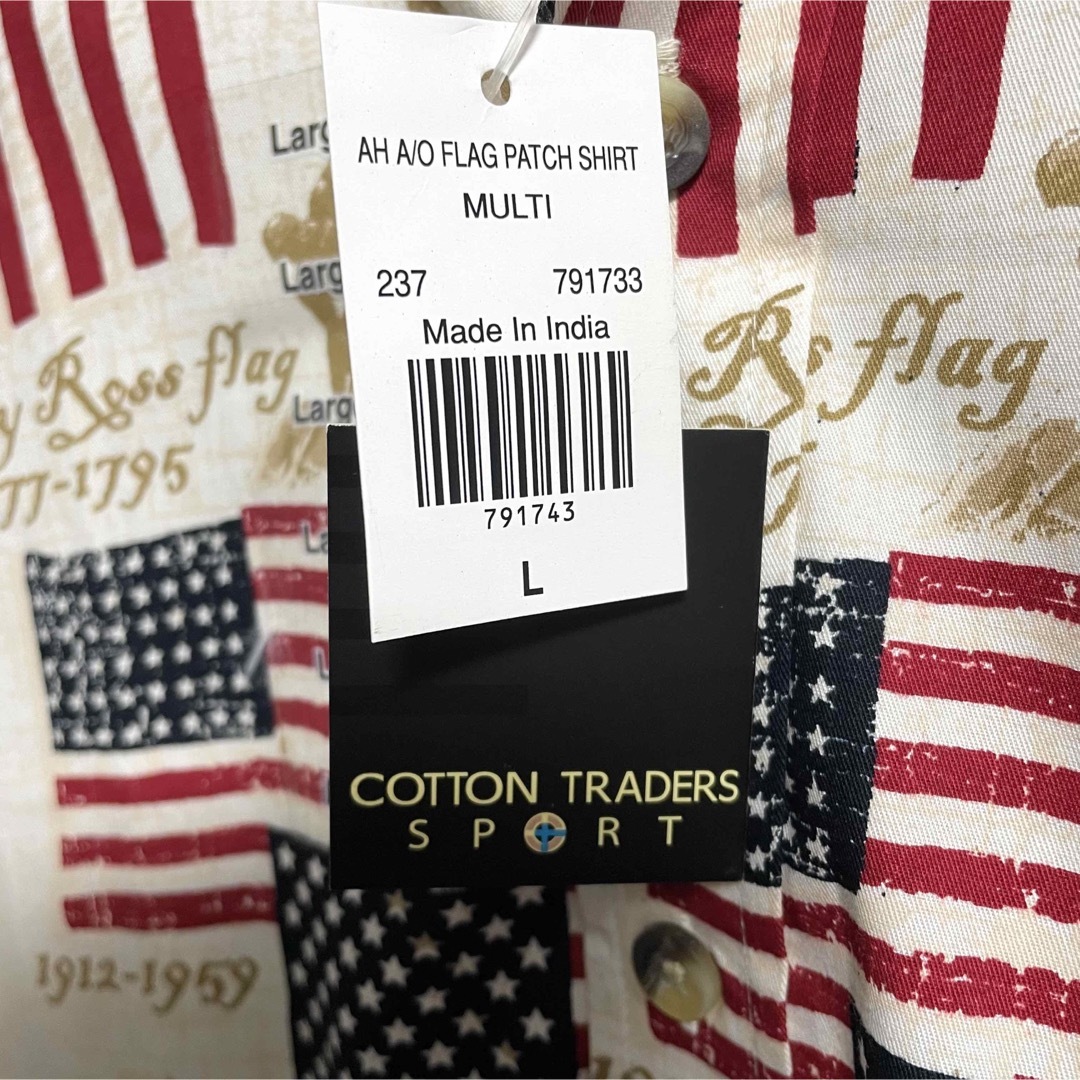 新品　COTTON TRADERS SPORT アメリカ柄　半袖シャツ　XL相当 メンズのトップス(シャツ)の商品写真