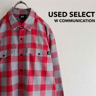 古着 “W COMMUNICATION” L/S Shirt / ネルシャツ(シャツ)