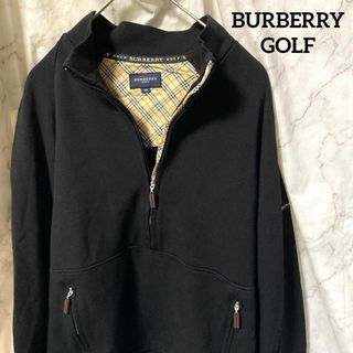 バーバリー(BURBERRY)の【未使用級】 バーバリー ゴルフ ノバチェック スエットニット切替 日本製(ウエア)