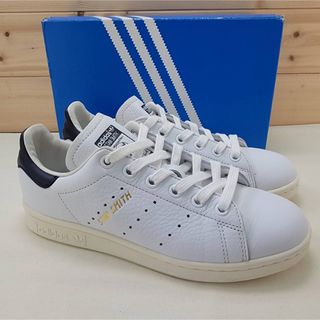 スタンスミス(STANSMITH（adidas）)のアディダス スタンスミス 本革 ホワイト/ネイビー 22.5センチ(スニーカー)