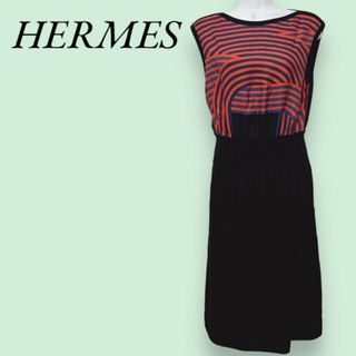 エルメス(Hermes)のエルメス HERMES  ワンピース シルク カシミヤ(その他)