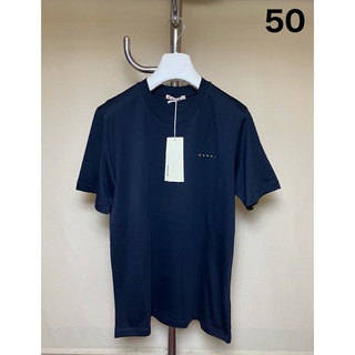 マルニ(Marni)の新品 50 23aw MARNI 胸ミニロゴ Tシャツ ネイビー 6085(Tシャツ/カットソー(半袖/袖なし))