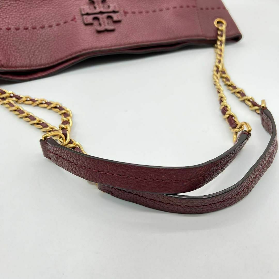 Tory Burch(トリーバーチ)の✨️美品✨️ToryBurch Mcgraw ハンドバッグ 2way ボルドー レディースのバッグ(ハンドバッグ)の商品写真