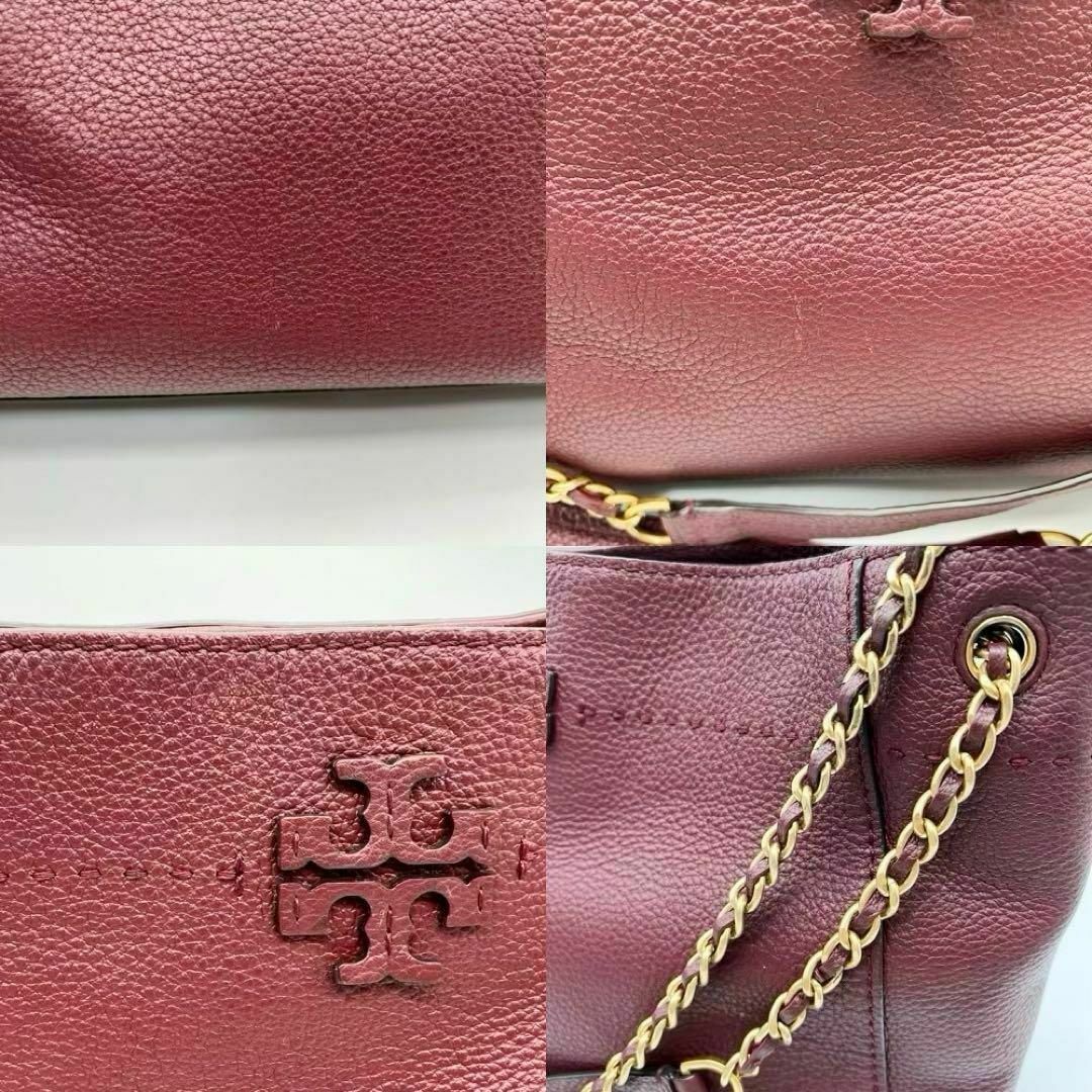 Tory Burch(トリーバーチ)の✨️美品✨️ToryBurch Mcgraw ハンドバッグ 2way ボルドー レディースのバッグ(ハンドバッグ)の商品写真