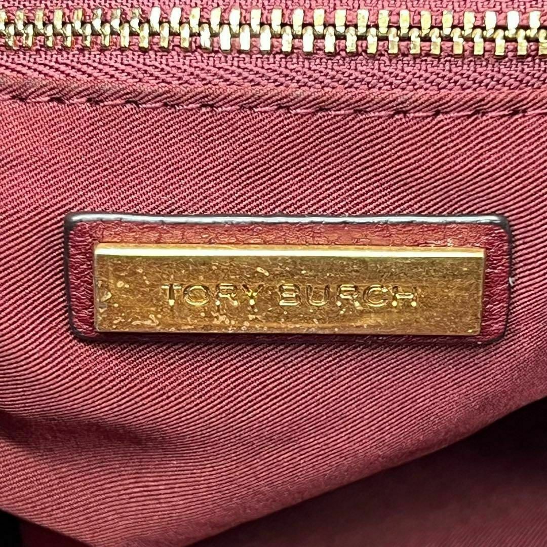 Tory Burch(トリーバーチ)の✨️美品✨️ToryBurch Mcgraw ハンドバッグ 2way ボルドー レディースのバッグ(ハンドバッグ)の商品写真