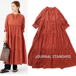 ジャーナルスタンダード(JOURNAL STANDARD)のジャーナルスタンダード/スキッパーティアードワンピース(インナーキャミ付き)(ロングワンピース/マキシワンピース)