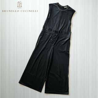 ブルネロクチネリ(BRUNELLO CUCINELLI)のL93★美品★極上モニーレ装飾つきオールインワン ブルネロクチネリ ブラック(その他)