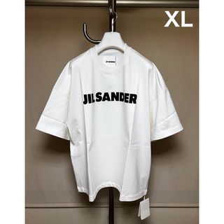 新品 XL JIL SANDER 24ss ブランドロゴTシャツ 白 6119