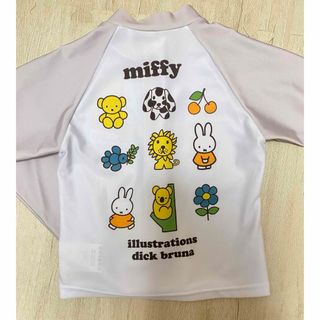 ミッフィー(miffy)のミッフィー　ディックブルーナ　ラッシュガード　長袖　水着　パーカー　100(水着)