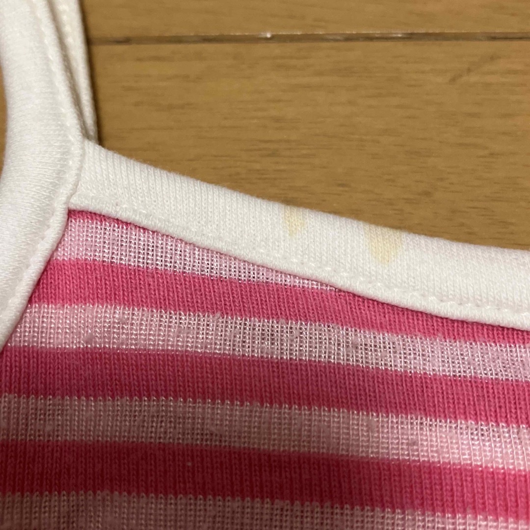 キャミソール　ピンク　ボーダー　150 キッズ/ベビー/マタニティのキッズ服女の子用(90cm~)(Tシャツ/カットソー)の商品写真