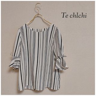 テチチ(Techichi)のテチチ⭐マルチストライプ　リボンスリーブ　ブラウス(シャツ/ブラウス(長袖/七分))