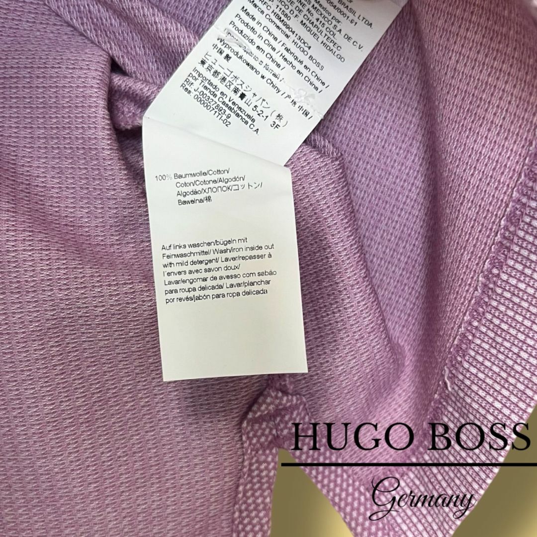 HUGO BOSS(ヒューゴボス)の【ヒューゴボス】ポロシャツ 半袖 XL パープル 春夏 休日 リラックス メンズ メンズのトップス(ポロシャツ)の商品写真